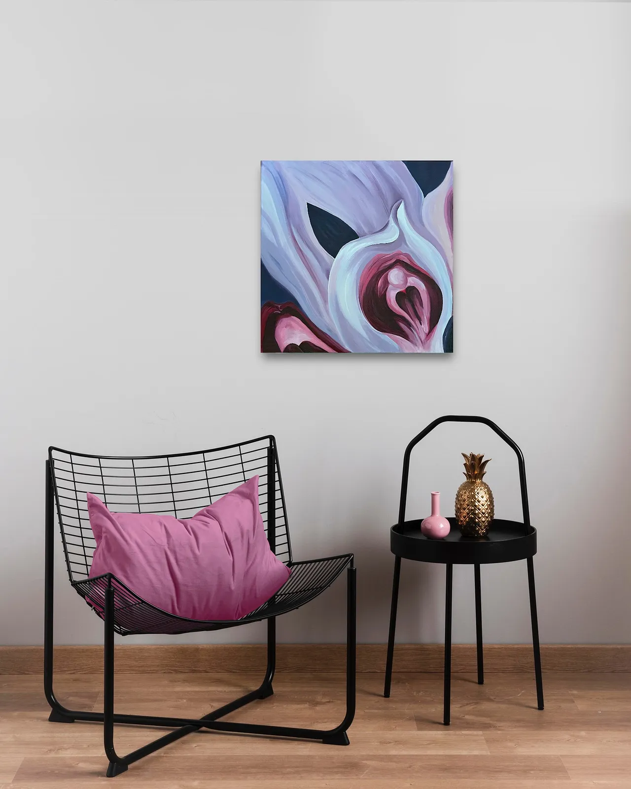 Image of Rhizanthella Gardneri by Olena Kulish , size: 60 x 60 cm, made of Acrylics on canvas, Painting medium, from Warsaw, priced at €600 Photo 3 of 4.