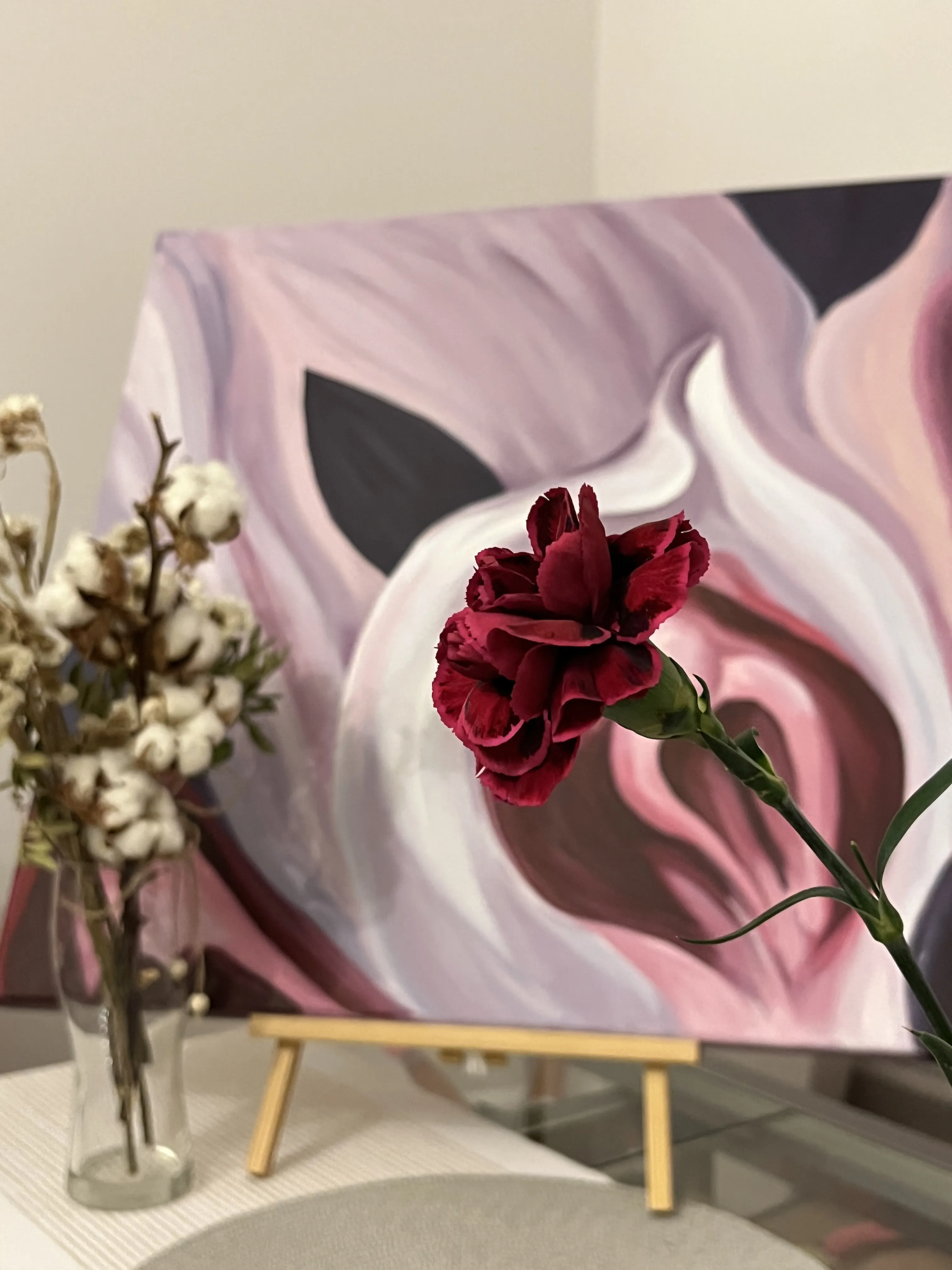 Image of Rhizanthella Gardneri by Olena Kulish , size: 60 x 60 cm, made of Acrylics on canvas, Painting medium, from Warsaw, priced at €600 Photo 4 of 4.
