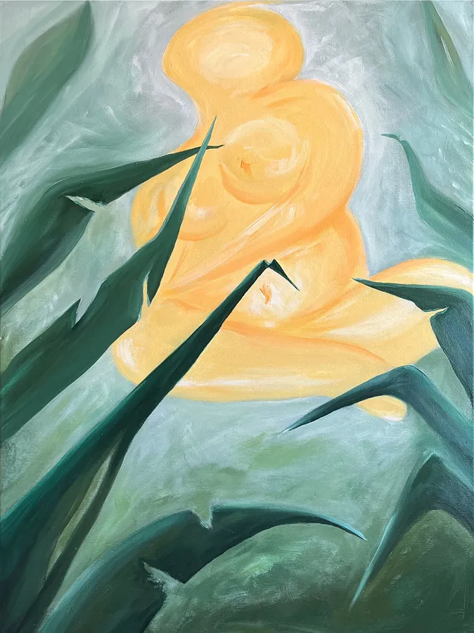 Image of It Won’t Hurt At All by Olena Kulish , size: 80x60, made of Acrylics on canvas, Painting medium, from Warsaw, priced at €800