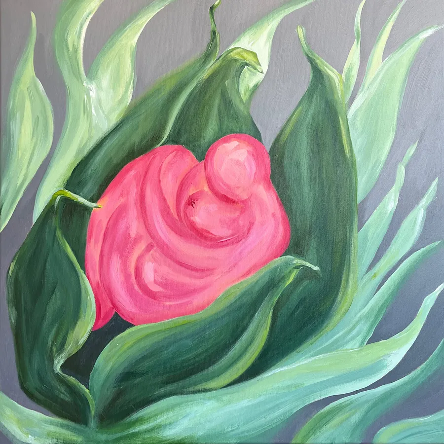 Image of Emanation by Olena Kulish , size: 60x60, made of Acrylics on canvas, Painting medium, from Warsaw, priced at €600