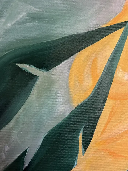 Image of It Won’t Hurt At All by Olena Kulish , size: 80x60, made of Acrylics on canvas, Painting medium, from Warsaw, priced at €800 Photo 3 of 5.