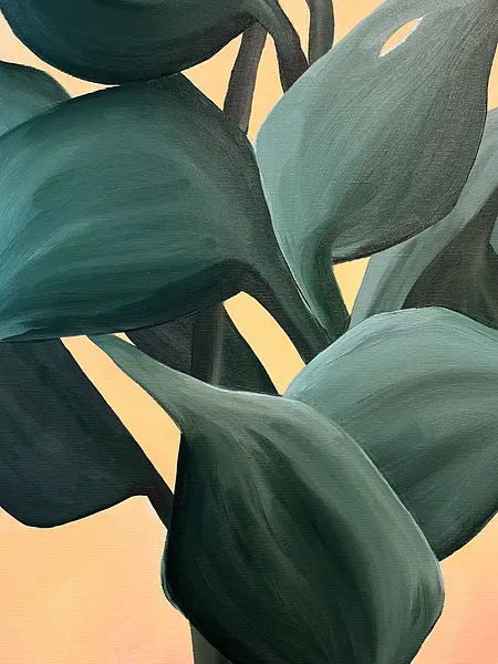 Image of Now It’s Just Us by Olena Kulish , size: 100x80, made of Acrylics on canvas, Painting medium, from Warsaw, priced at €850 Photo 3 of 6.