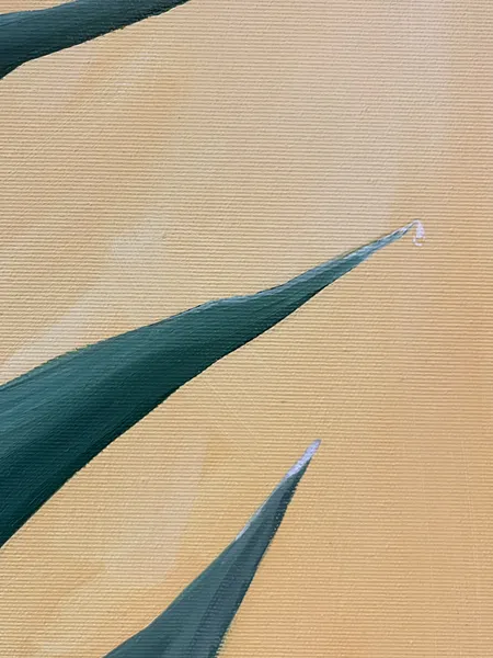 Image of Now It’s Just Us by Olena Kulish , size: 100x80, made of Acrylics on canvas, Painting medium, from Warsaw, priced at €850 Photo 5 of 6.