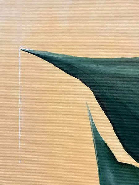 Image of Now It’s Just Us by Olena Kulish , size: 100x80, made of Acrylics on canvas, Painting medium, from Warsaw, priced at €850 Photo 6 of 6.